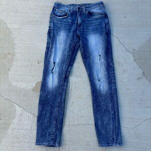i jeans by buffalo Men’s 31W 32L Ethan Slim Straight Stretch Denim Distressed